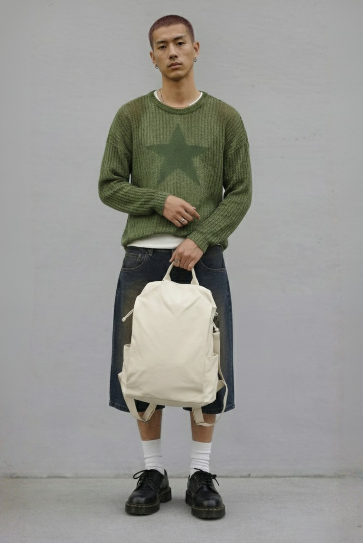 neutral college bag