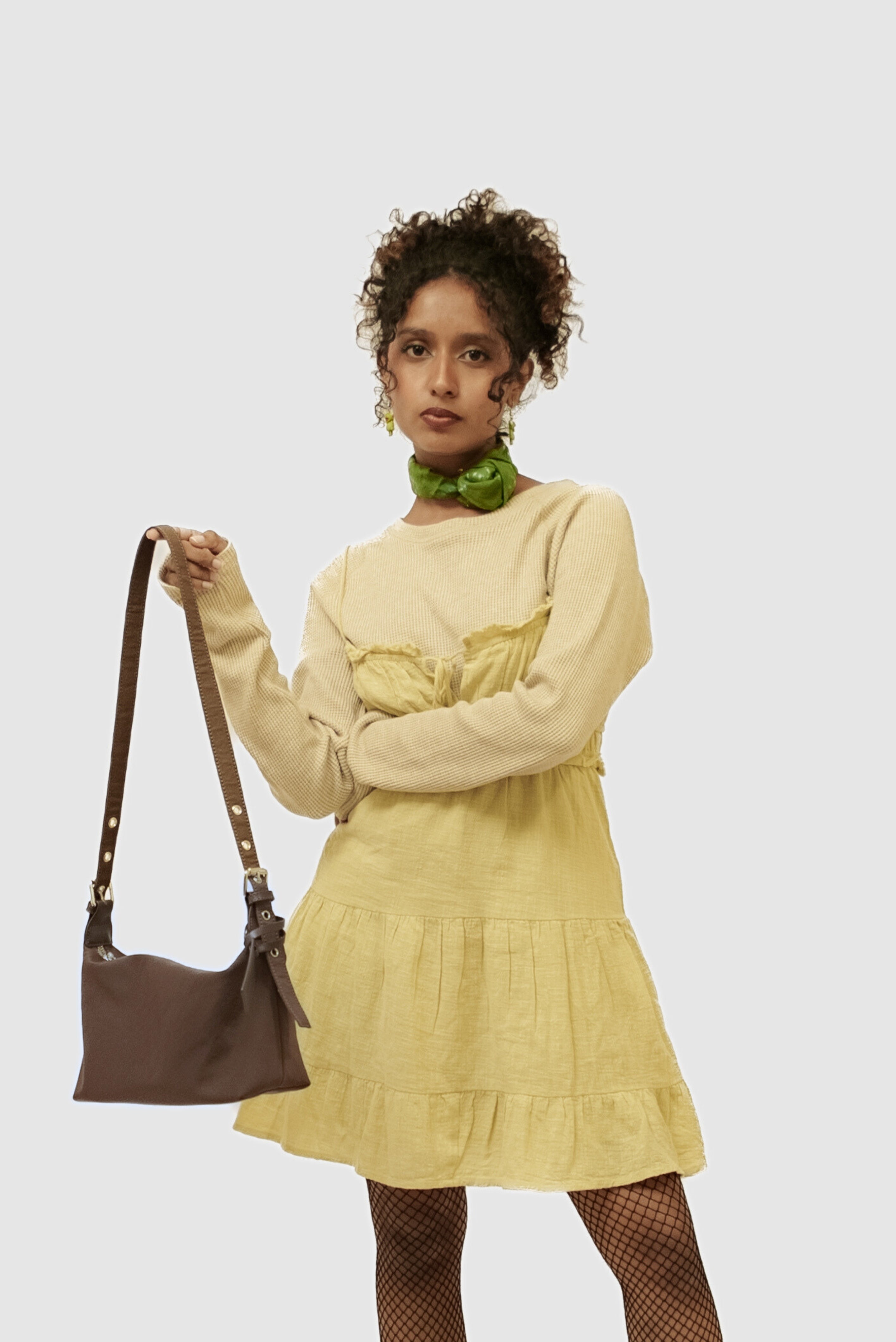 THE DEMI CROSSBODY BAG (BROWN)